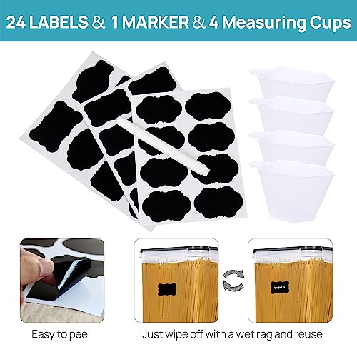 Vtopmart 10 Pcs Flour And Sugar Storage Container, Large Airtight Food Storage Containers With Lids For Kitchen, Pantry Organization And Storage thumb #4