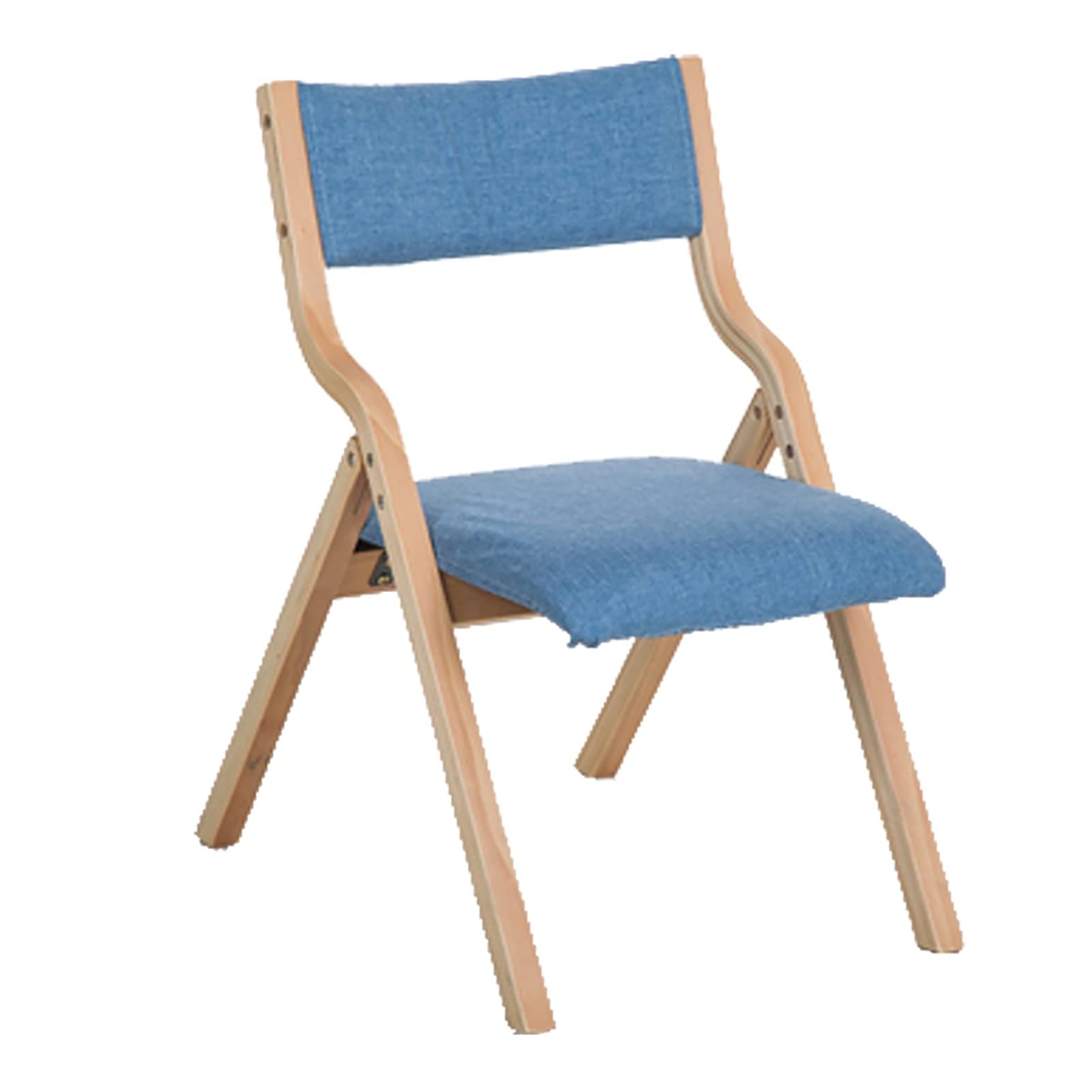 Chaise pliante en bois avec siege rembourre pour jardin et camping
