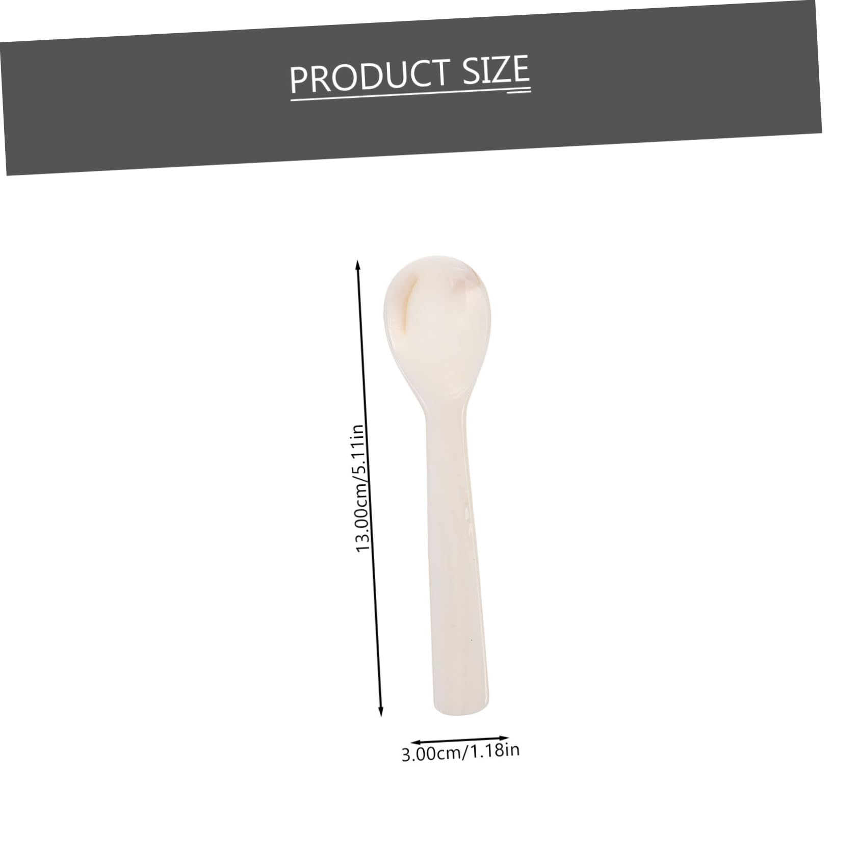 Juego de 5 Elegantes Cucharas de Café con Forma de Concha Blanca Cucharas para Helado Y Tarta Aptas para Lavavajillas
