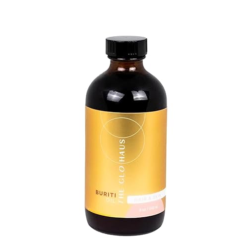 Buriti Oil Aceite portador brasileño puro para piel, cara, cabello y uñas. 100% puro prensado en frío libre de OGM. Rico en vitamina E A y C,