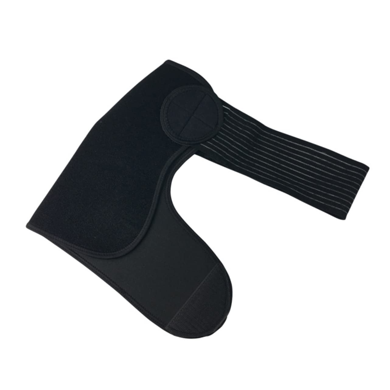 Healeved 1pc Shoulder Strap Shoulder Splint Ac Joint Brace Adjustable Strap Adjustable Stand Breathable Shoulder Sleeve Adjustable Shoulder Immobilizer Ok Fabric Composite Sbr Black