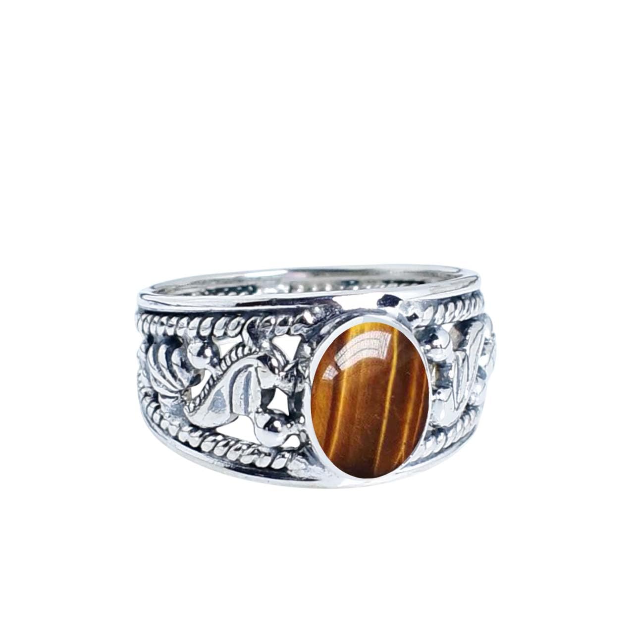 Exquisiter natürlicher Geburtsstein-Edelstein-Ring, handgefertigter Boho-Schmuck, 925er-Sterlingsilber-Ring für Frauen
