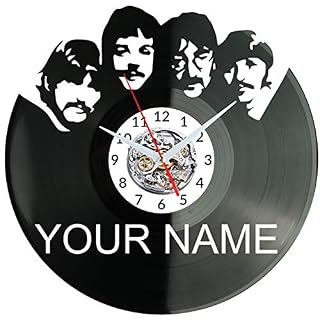 EVEVO The Beatles Disque Vlnyle Disques Vinyliques Horloges Murales Vinyle Record Mur l’horloge Créatif Classique… - Les Beatles, Paul McCartney, John Lennon, RIngo Starr, George Harrison EVEVO The Beatles Disque Vlnyle Disques Vinyliques Horloges Murales Vinyle Record Mur l'horloge Créatif Classique… – Image 2