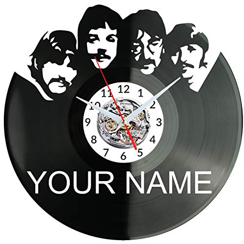 EVEVO The Beatles Disque Vlnyle Disques Vinyliques Horloges Murales Vinyle Record Mur l’horloge Créatif Classique… - Les Beatles, Paul McCartney, John Lennon, RIngo Starr, George Harrison EVEVO The Beatles Disque Vlnyle Disques Vinyliques Horloges Murales Vinyle Record Mur l'horloge Créatif Classique… – Image 3