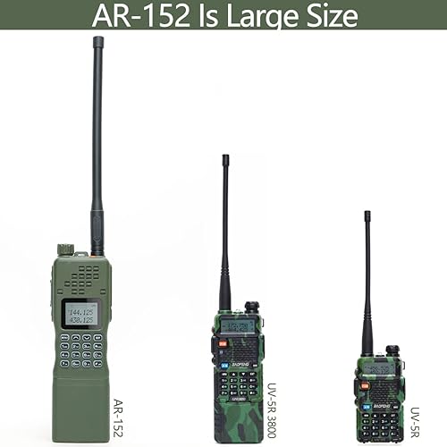 Miniatura 6 de BAOFENG AR-152 - Radio de jamón de grado militar de 10 vatios, radio bidireccional de doble banda, UHF VHF, walkie talkies de largo alcance, incluye