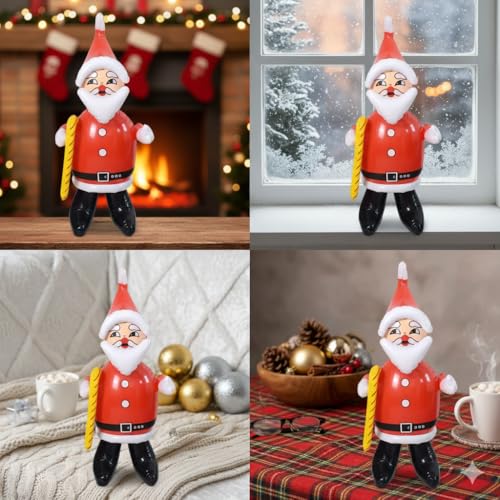 Image of Santa Claus Blow Up Christmas Inflatable Air Balloon Gift for Kids| Fun Festive Collectibles | PoPo Toys