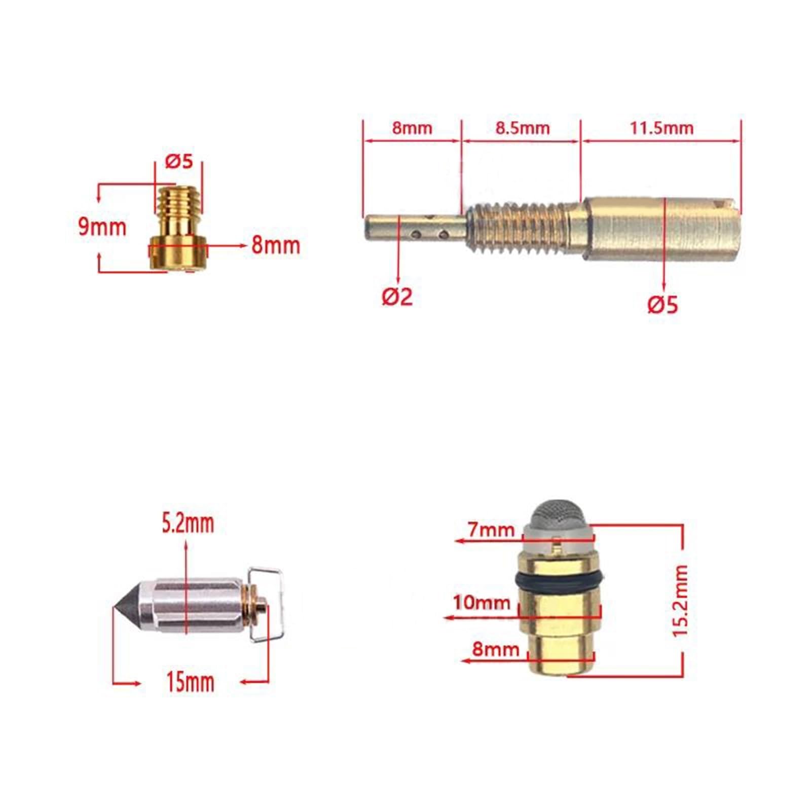Vergaser-Reparaturkit Für Yamaha Dragstar 650/450 XVS – Vakuum-Membranen & Gleitkolben-Set, 2 Sets