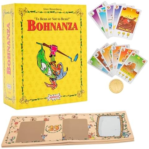 AMIGO Games Bohnanza 25th Anniversary Edition Classic Card Game – Plant & Harvest Your Beans in This Exciting Strategic Game That is Fun for The Whole Family – for Kids & Adults Ages 12 & Older Cover