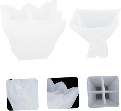 Miniatura 3 de VILLCASE Caja de almacenamiento, molde para lápiz labial, bandeja de molde de resina, moldes de resina de silicona, moldes de silicona para caja de