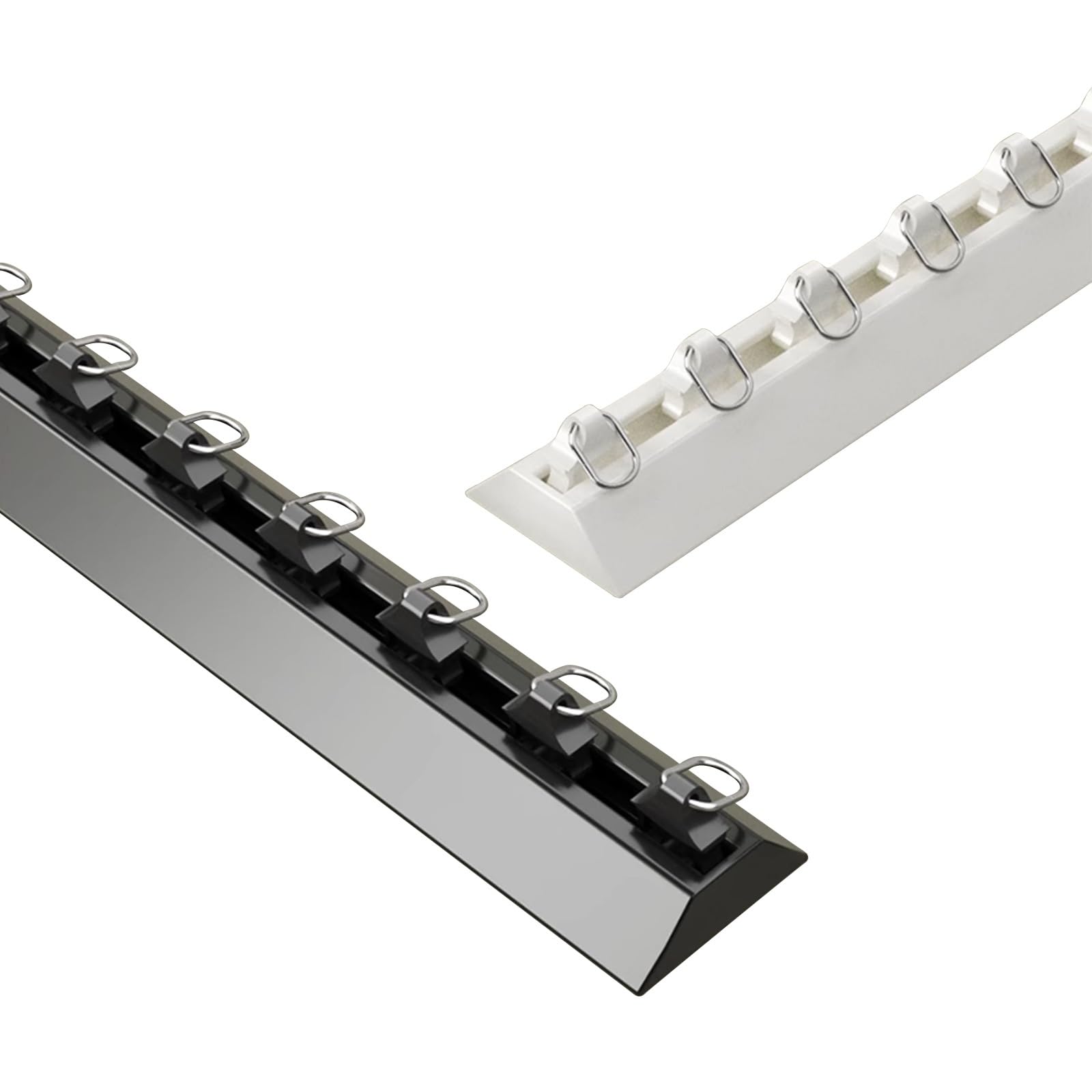 Système de rail de plafond autocollant blanc de 190 cm pour salon, chambre à coucher, cuisine, facile à installer, sans perçage