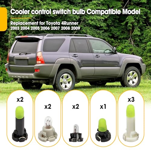 10 unidades bombillas para interruptor control acondicionado Toyota 4Runner miniatura 2