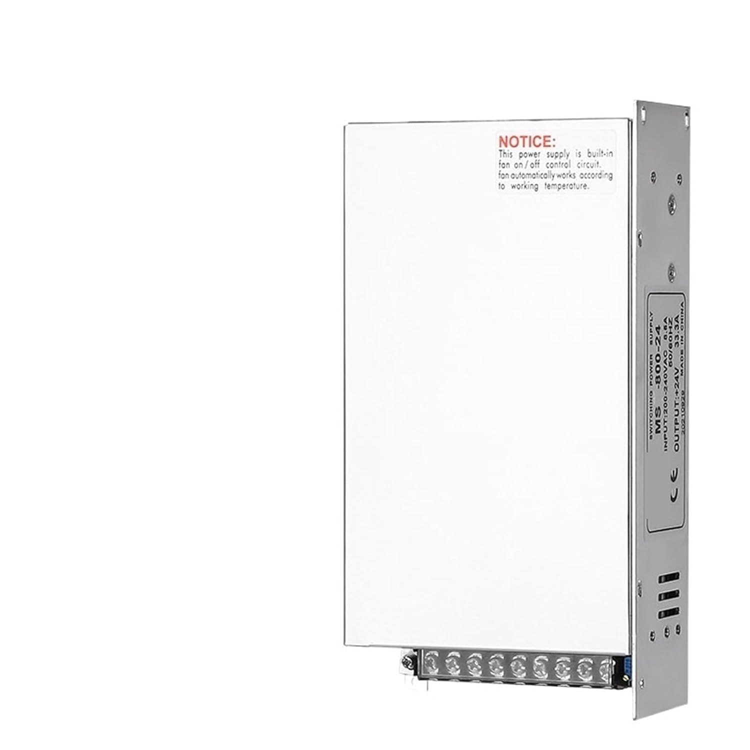 Switching Power Supply MS-800W 180V-264V AC/DC 12V 15V 24V 36V 48v 60V 72V 80V 110V 150V 220V Voltage Adjustable SMPS(0-80V 10A_800W)