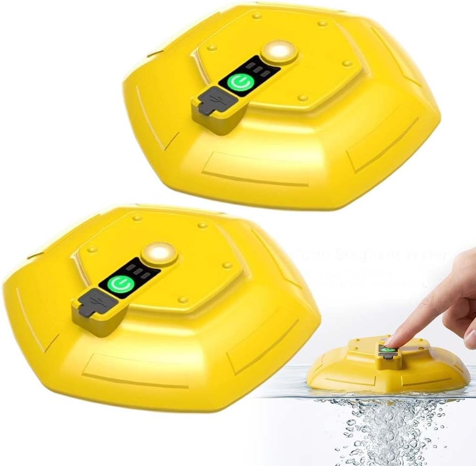 IPx7 Floating & Rechargeable Bait Bucket Aerator,Portable Aerator for Fish,Ultra-Quiet Bubbler for Live Minnows,Floating Electric Oxygen Pump for Aquarium Fish Tank Outdoor Fishing Accessories