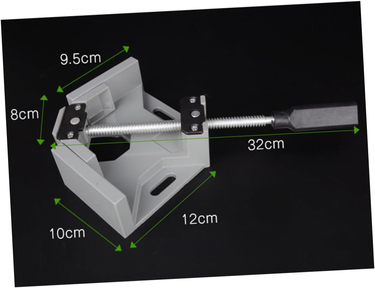 90 Degree Aluminum Alloy Right Angle Clamp Woodworking Clamp Tool for (grey)