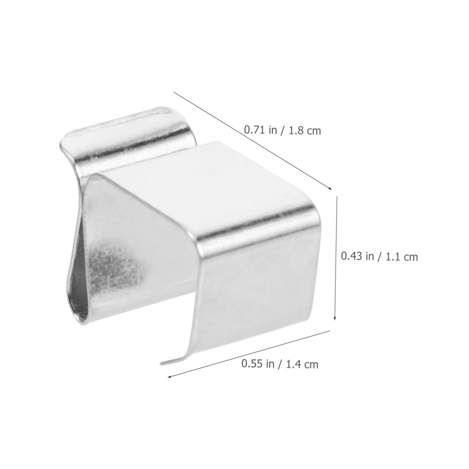 Gadpiparty 200piezas Clips Metálicos Para Navideñas Soporte De Fijación Para Decoraciones De Fiesta y Jardín Clips Para Cuerdas De Exteriores Instalación y