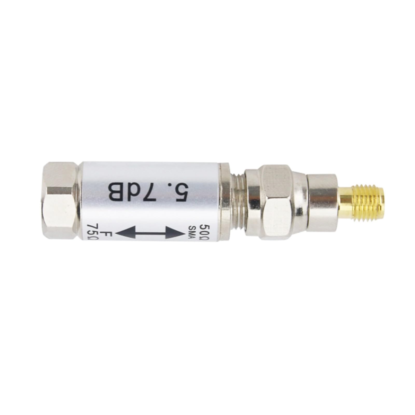 Convertisseur d'impédance 50-75 ohm femelle vers connecteur F mâle 0 à 3 GHz