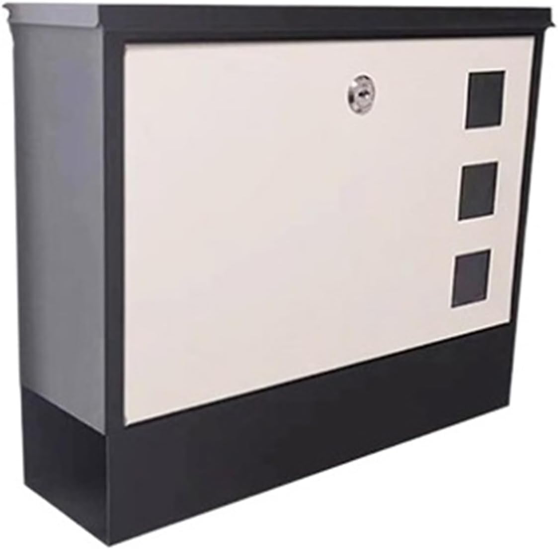 Drop Box Mailbox Wall Mount Mailbox Capacity Mail Box Iron Metal Post Box Mailboxes for Outside Outdoor Letter Box