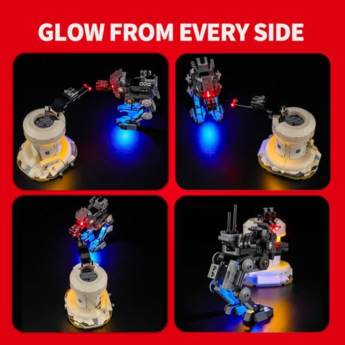 Kit de iluminación LED para Lego Star Wars Ataque del AT-RT 75444 2