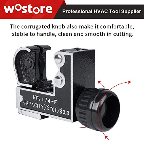 Wostore Mini Pipe Tube Cutter 1/8 To 1-1/8 Inch Tubing Cutter - For Copper Aluminum Pvc Plastic #TOP4