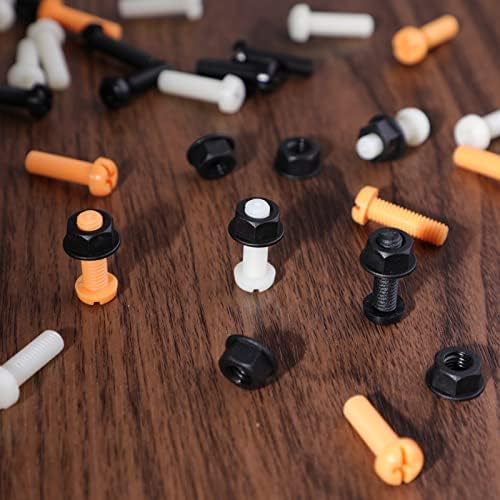 Svalor 30 Sets Car Number Plate Screw and Screw Caps, Mixed Color Number Plate Fixing Kit, Car Number Bolts Nuts, License Plate Screws for Car Auto Motorcycle Accessories(Yellow/Black/White)