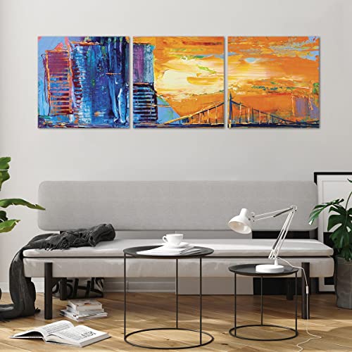 Image tableau en verre decoration murale chambre triptyque 3 parties