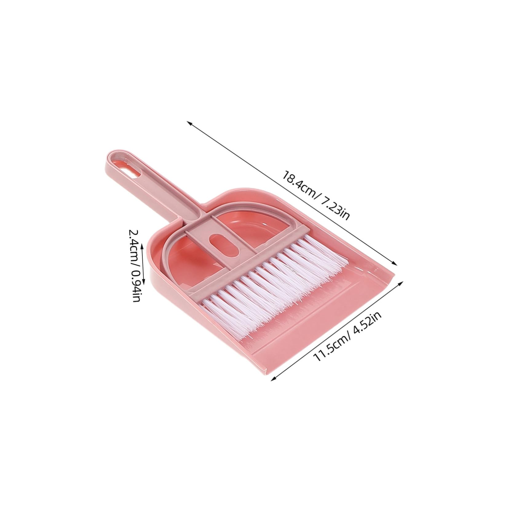 Healeved Efficient Cleaning Kit Mini Brush Dustpan Set Handheld for Desk Floor Cat Litter Sturdy Mesh-Design Multipurpose