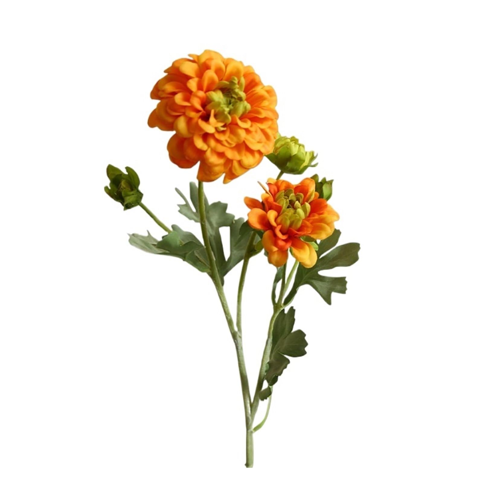 Casetlong 5Pcs Spring Artificial Flower Home Decoration Fake Flowers Wedding Decor Arrangement Floral(Orange)