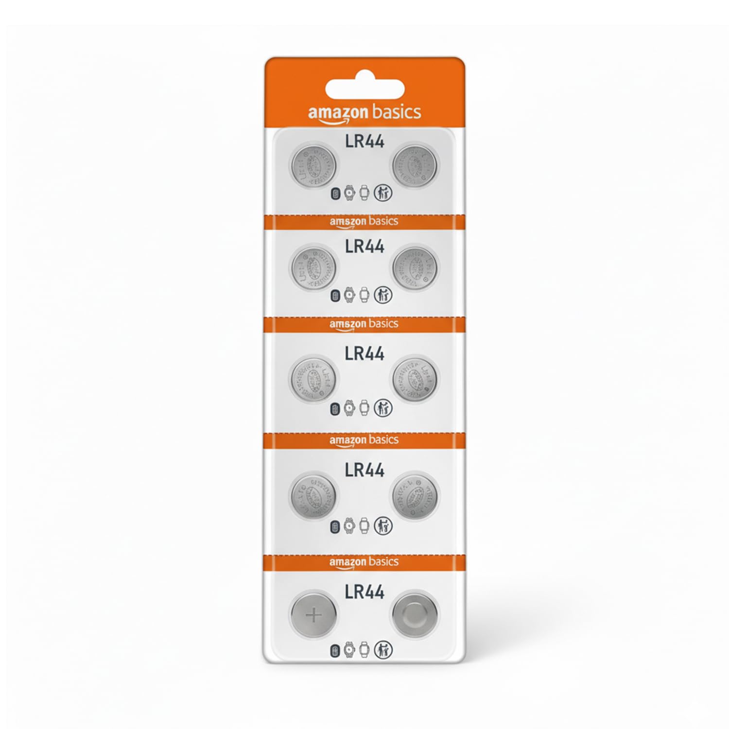 Amazon Basics Long-Lasting LR44 Alkaline Coin Cell Batteries | 1.5V Voltage | Lightweight & Portable (Pack of 10)-image-5