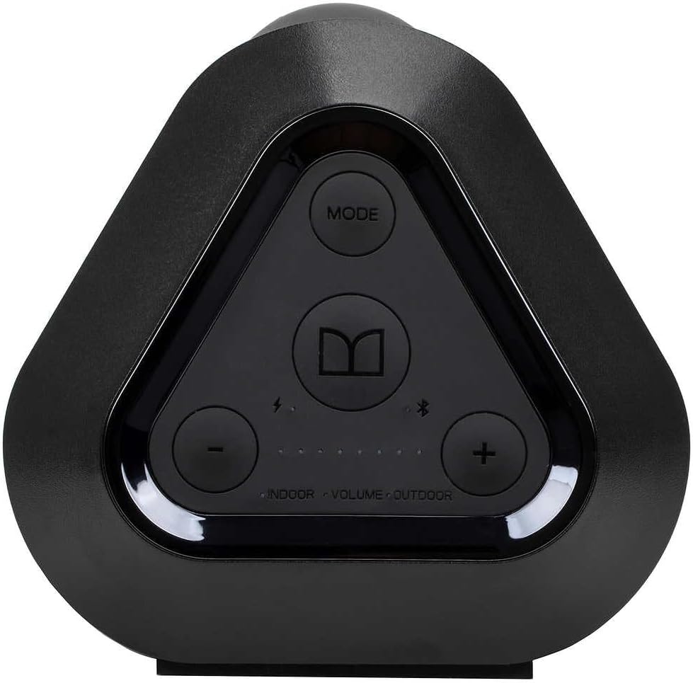 Top control panel of the Monster Boombox