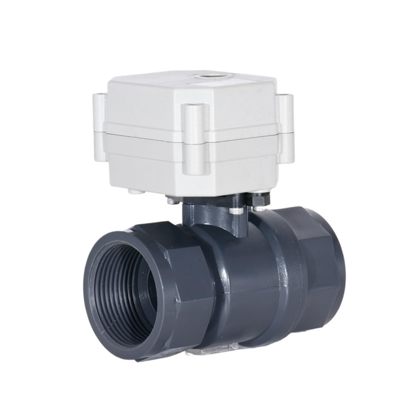 Valvola a sfera elettrica DN15-DN32 1/2"-11/4'' Mini valvola a motorizzata a 2 vie for sistemi di acqua potabile, scaldacqua solari Connessione rapida(DN40,NPT_DC24V_CR201)