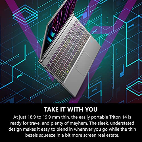 Acer Predator Triton 14 Gaming/Creator Laptop | Intel i7-13700H di 13a generazione | NVIDIA GeForce RTX 4070 | Mini LED da 14" 250Hz G-SYNC Display | 16GB LPDDR5 | SSD PCIe Gen4 da 1TB |WiFi 6E | PT14 - Notebook - Immagine 5