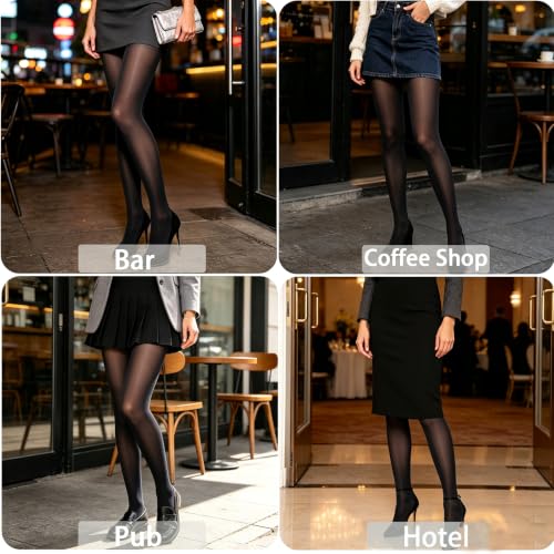 Image of HA WA Women 80D Opaque Tights High Waist Control Top Pantyhose