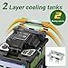 Komshine FX39 Fusion Splicer Fiber Optical 6s Fast Splicing, 6 Motors Touch Screen Core Alignment Fiber Splicer with 7800mAh Large Battery Capacity+5000 Electrodes Life+Power Meter -70~+10dB