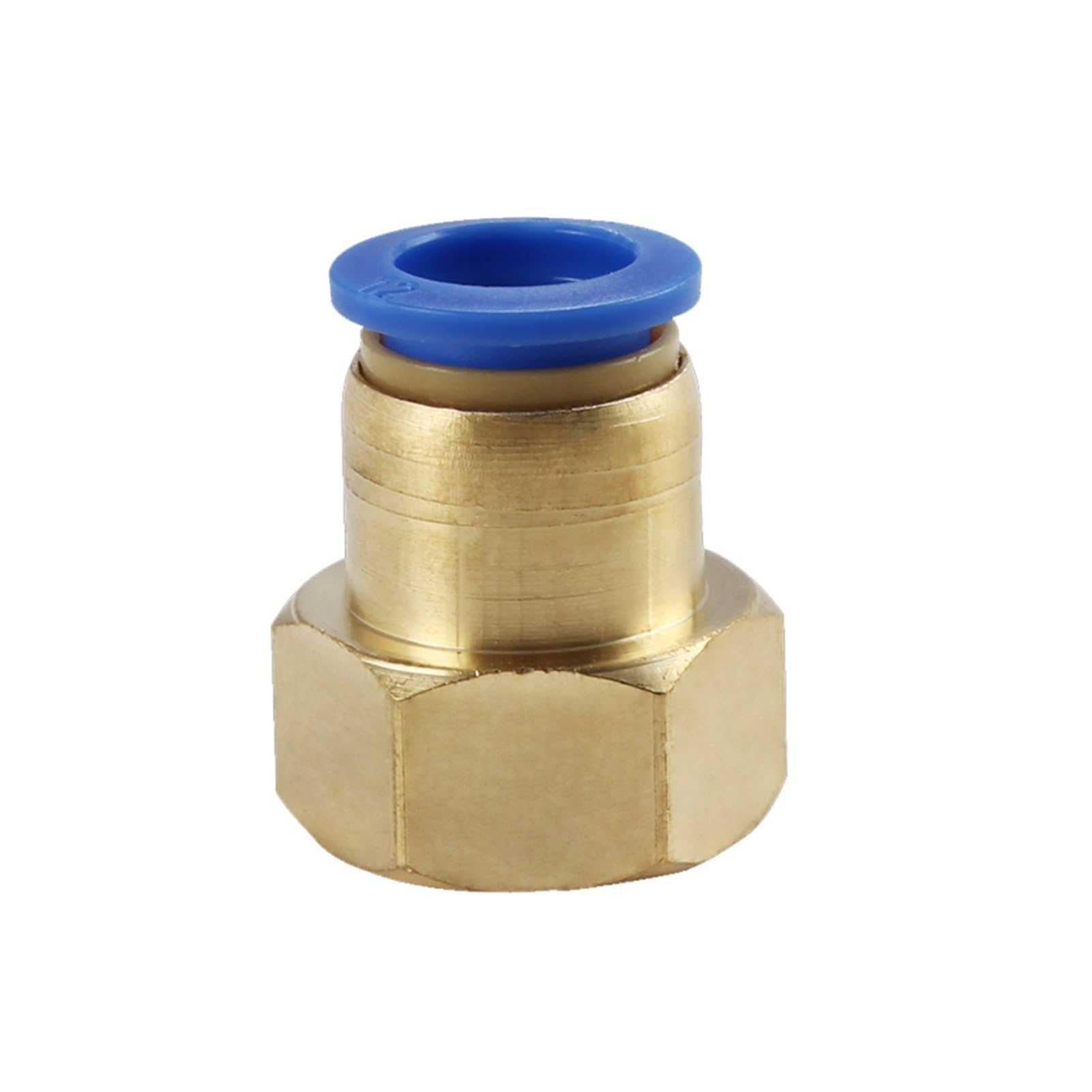 50pcs/Lot Pneumatic Connector PCF 4mm-12mm Fitting Thread 1/8" 1/4" 3/8" 1/2" Air Tube Thread Female Straight Air Fitting (Color : 4-01)
