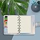 Harphia A7 Dotted Design Planner Refill 6 Holes Notebook Binder Refills, A7 Dot Matrix Planner Inserts for Filofax 100gsm Paper Pocket Size, 4.84 x 3.23