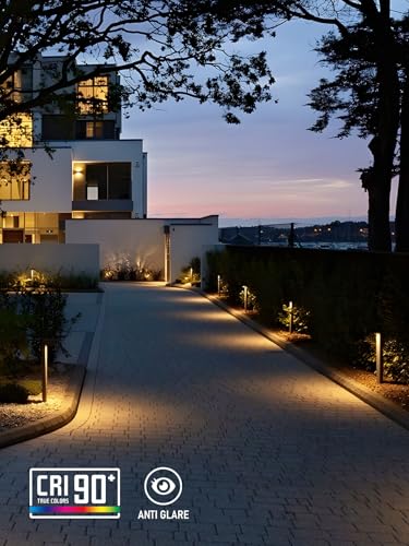 Image of LEONLITE 12-Pack 16 Inch 5CCT Low Voltage Landscape Pathway Lights, ETL