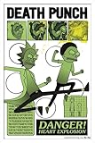 Rick And Morty: Season 9 (2026) - Death Punch Wall Poster, 34L" x 22.4W", White Framed Version