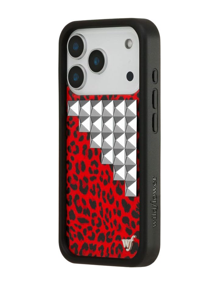 Image of Wildflower Cases - iPhone 17 Pro Compatible - Red Meow Stud