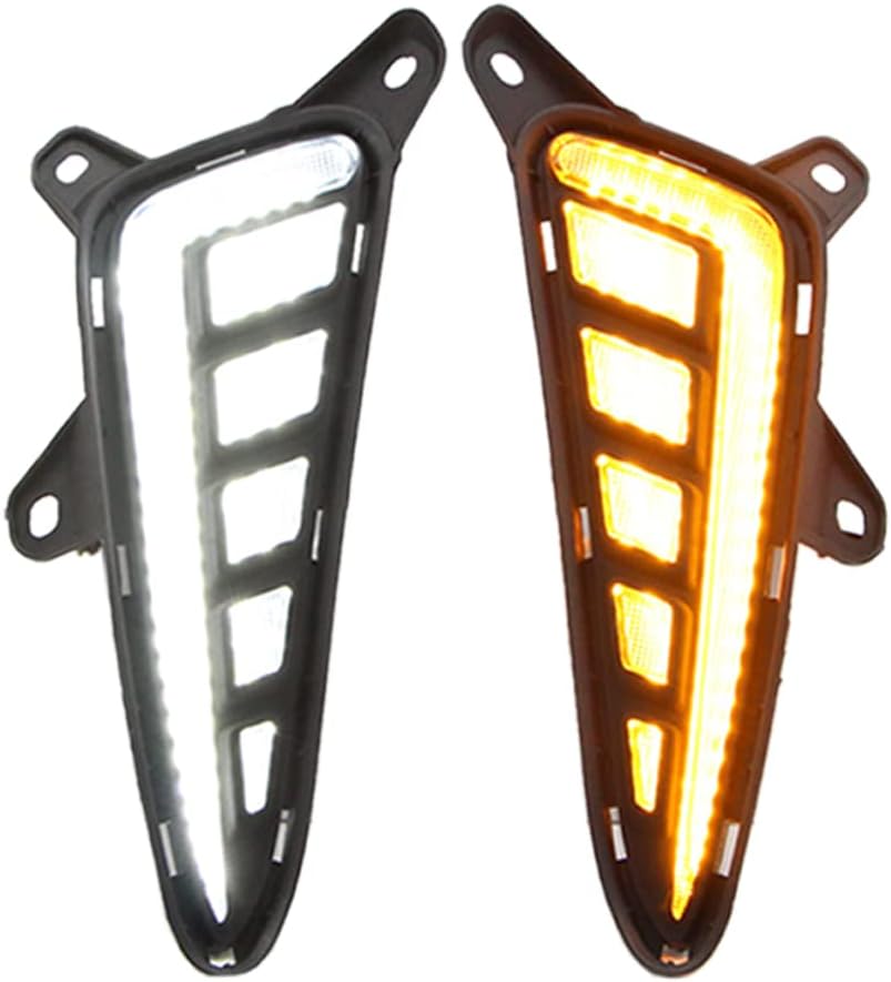 Dreamseek LED DRL Driving Fog Lamp for Toyota C-HR CHR 2017 2018 2019 Front Daytime Running Light w/Dynamic Sequential Turn Signal