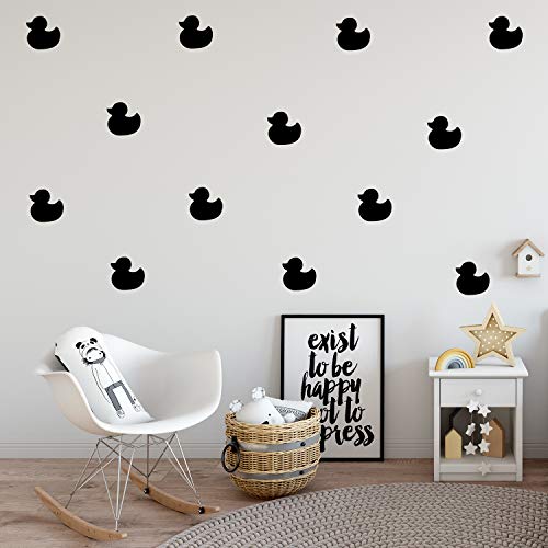 Set de 12 Vinilos Decorativos Pato 5x5 pulg
