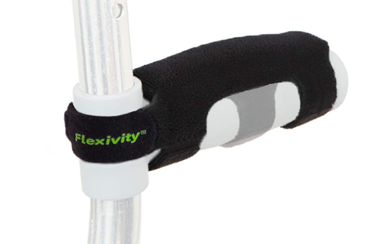 Flexivity Crutch Grip Pads/Handle Covers (Set of 2) Standard Size