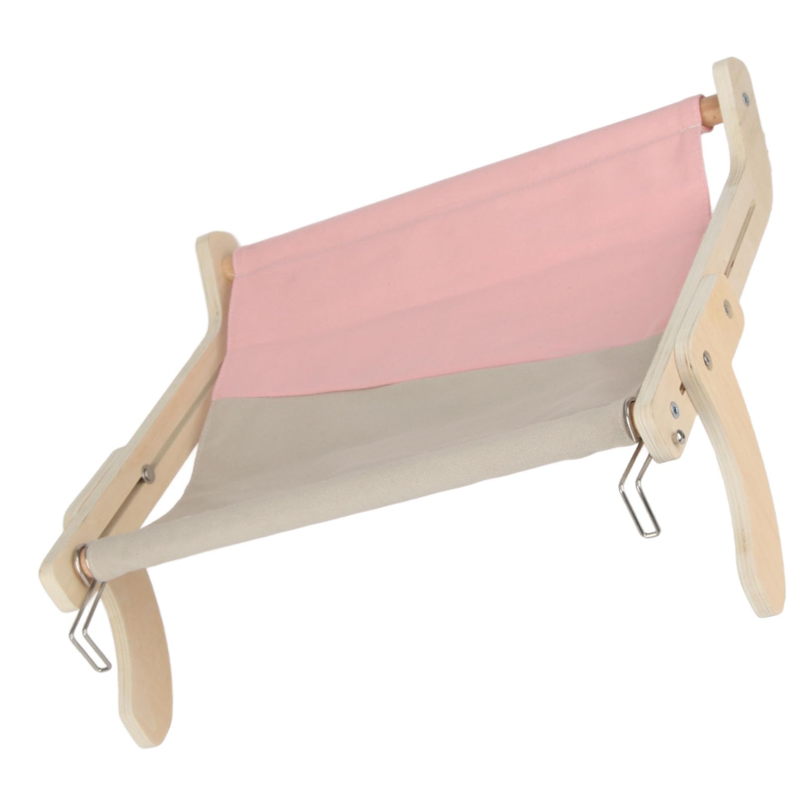 Cat Hammock Bed Wooden Frame Strong Load Bearing Capacity Ventilated Cat Window Perch for All Seasons Type B Size Professional Accessories for Use (KIMISSsgtemdvh35-12)