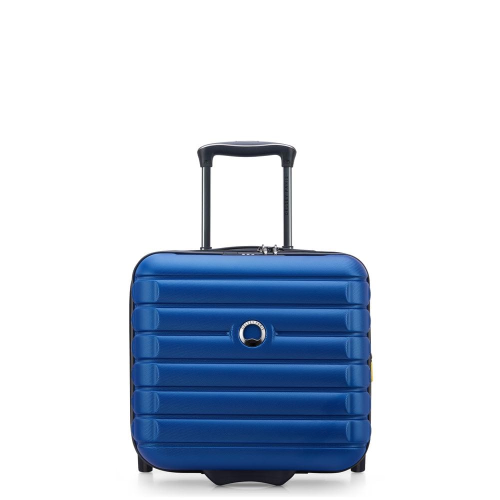 DELSEY Paris - Shadow 5.0 - Boardcase Cabine Rigide 37 cm x 37 cm x 24 cm - 28 L - XS - Bleu