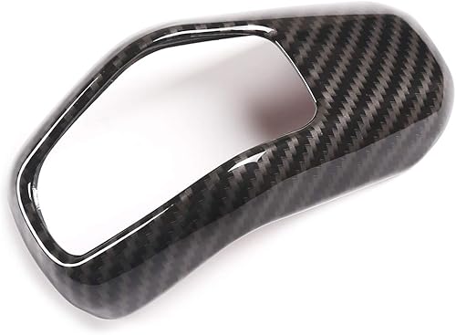 Miniatura 7 de CHEYA Cubierta de plástico ABS para palanca de cambios para consola central de automóvil para Land Rover Defender 110 2020 (estilo de fibra de