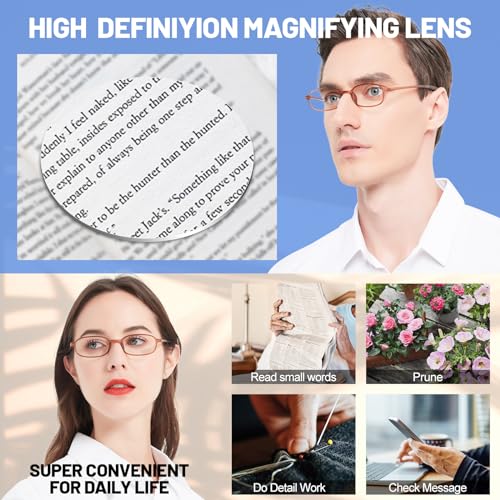 Image of 4 Packs Lightweight Reading Glasses for Women Men Blue Light Blocking Readers 1.0 1.5 2.0 2.5 3.0 4.0