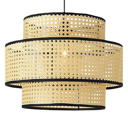 Candelabro japonés moderno, lámparas tejidas de ratán, personalidad creativa, restaurante, luz colgante LED, dormitorio, B & B, tienda de ropa, decoración de ventana Zen, accesorio de iluminación para Cover