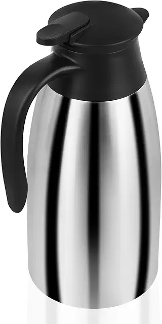 Pichet Isotherme 2L en Acier Inoxydable - Thermos 24h Isolation