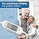 ADE Faltbare Reisewaage | digitale Personenwaage mit 180 kg Tragkraft in 100-g-Schritten | präzise Körperwaage mit LCD-Display