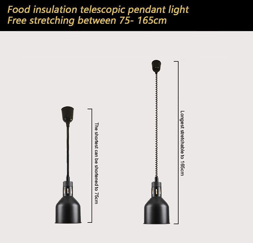 Lampada riscaldante per Alimenti Lampada riscaldante per Alimenti Scaldavivande per Feste Buffet Lampade riscaldanti Professionali con Lampadina a infrarossi da