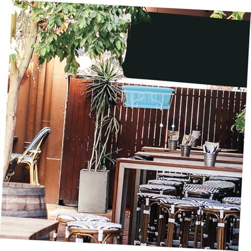 Support pour pot de fleurs suspendu rectangulaire plastique balcon extérieur - 7